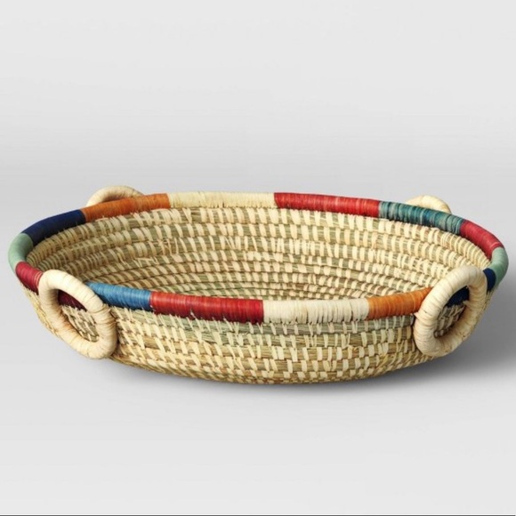 Threshold Other - NWT threshold all about Africa woven bowl wicker natural hue multicolored